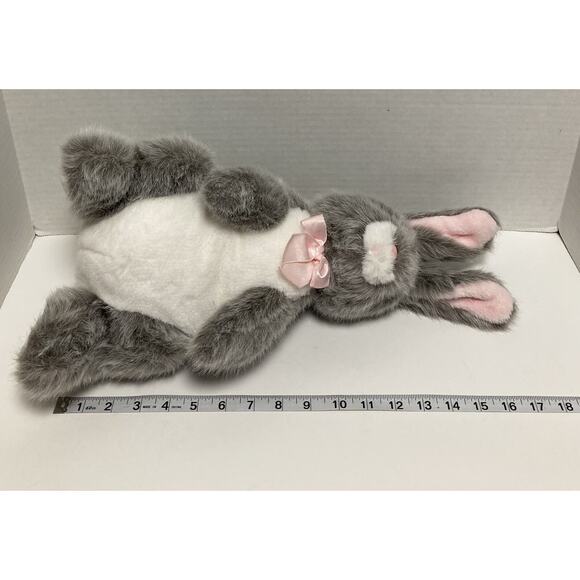 Great O’Hare Easter Bunny Rabbit Plush Puppet 17 Inch Emporium Capwell Korea EUC - Picture 8 of 8